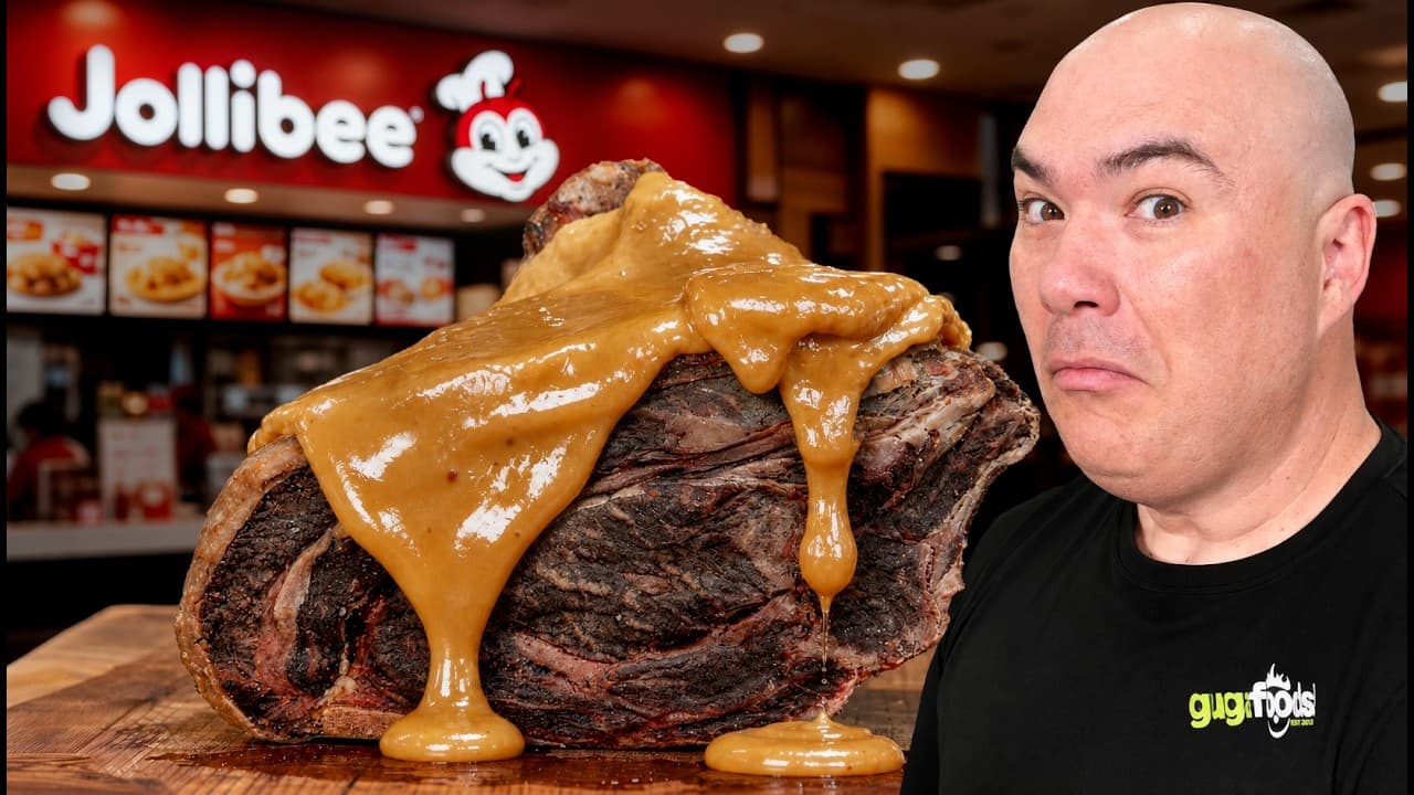 Guga Foods Soaked a Ribeye in Jollibee Gravy for 7 Days — Here's What Happened